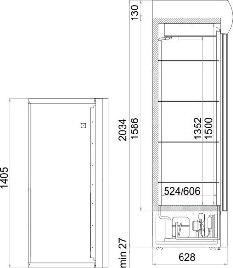 Холодильный шкаф POLAIR BC110Sd - 1