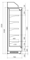 Холодильная горка DAZZL ZODIAC DG 090 H210 250