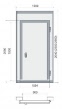 Дверной блок POLAIR 1200x2300 мм (световой проём 900x1930 мм)