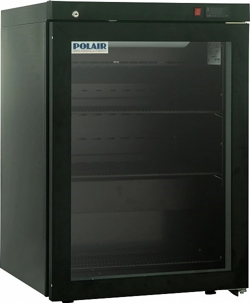 Холодильный шкаф POLAIR DM102‑Bravo чёрный + замок