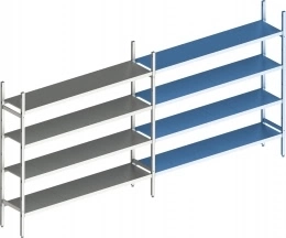 Стеллаж POLAIR LOAD.ME inox 18AL.4IN40.12E