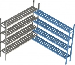 Стеллаж POLAIR LOAD.ME poly 16AL.4PP50.15C